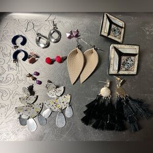 Vintage 10 pair earrings bundle